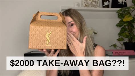 ysl bag unboxing|ysl take away bag.